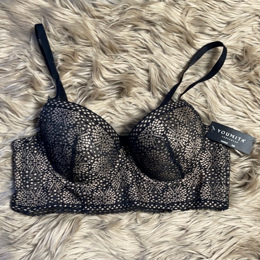 Lacey Padded Underwire Bra Size 36B